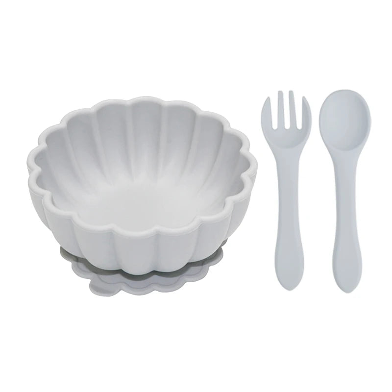 3-Piece Baby Silicone Dinnerware Set 🍽️✨