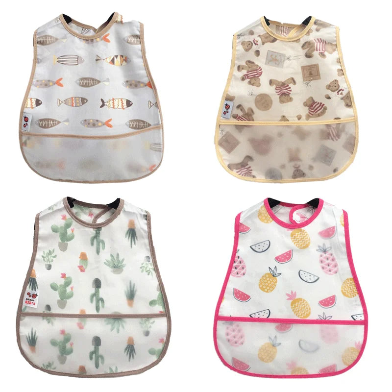 Cartoon Baby Feeding Bibs π»π΄