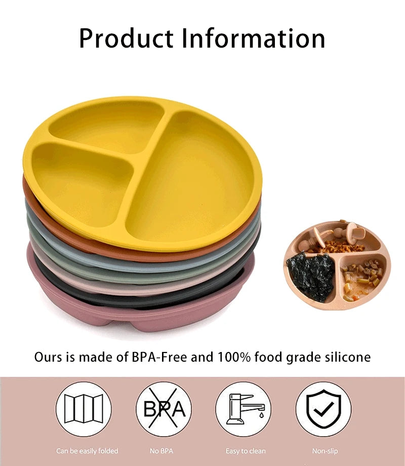 Baby Silicone Feeding Set.