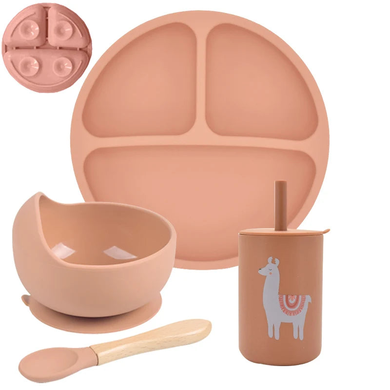 Baby Silicone Feeding Set.