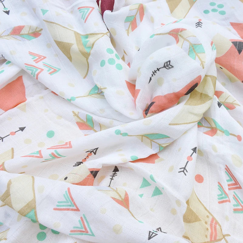 Soft Bamboo-Cotton Baby Swaddle 🌿💛