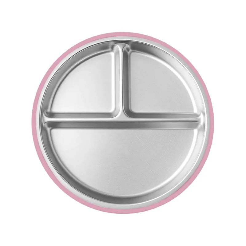 Baby Suction Bowl – Stainless & Silicone