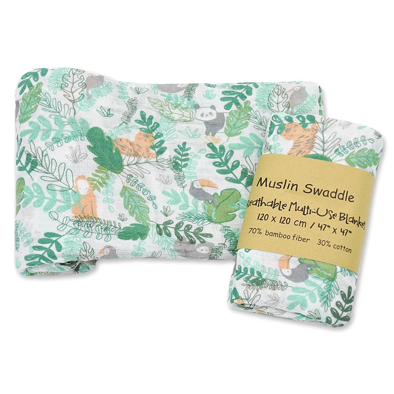 🍼 Baby Bamboo Swaddle – Soft Cozy Wrap 🐻