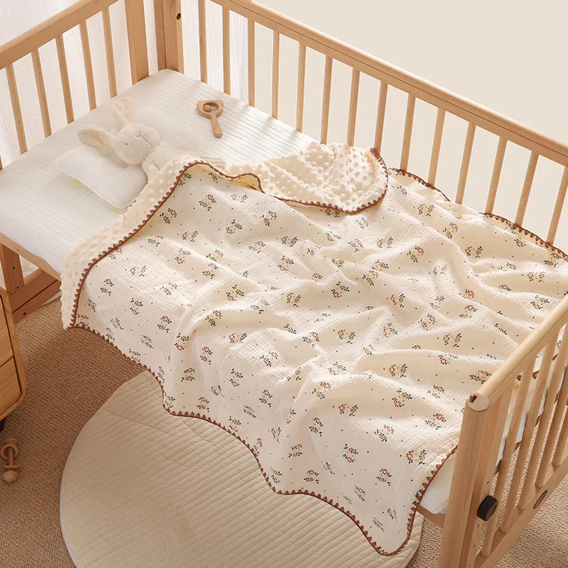 Cute Bear Print Newborn Blanket 🐻💛