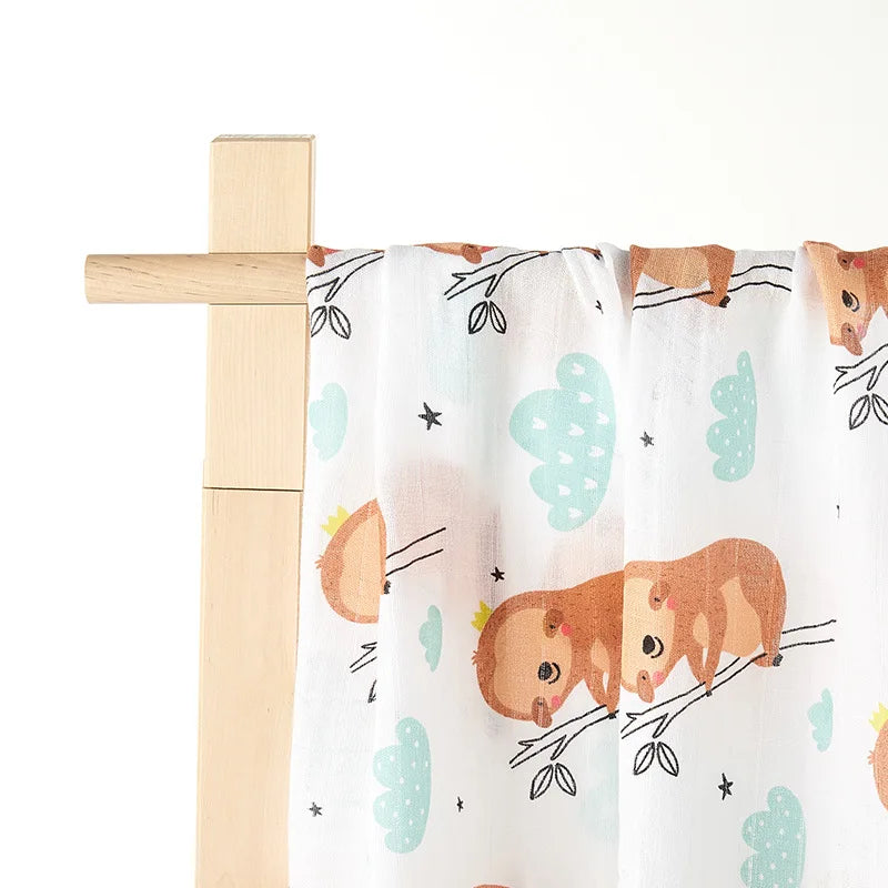 🍼 Baby Bamboo Swaddle – Soft Cozy Wrap 🐻