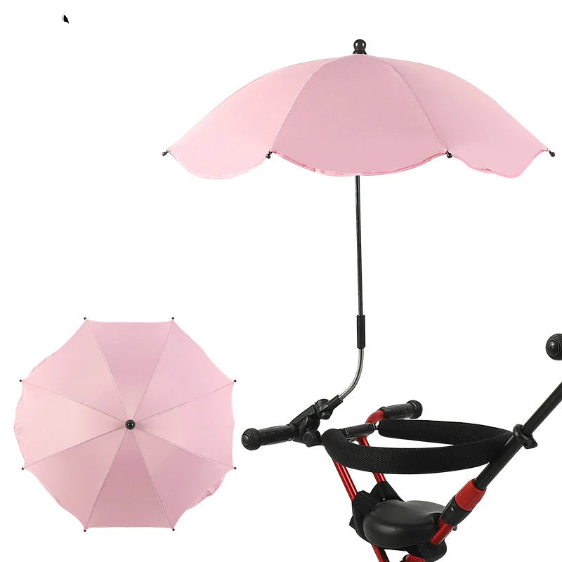 ☂️ Baby Stroller Umbrella – Adjustable UV Sunshade 🍼