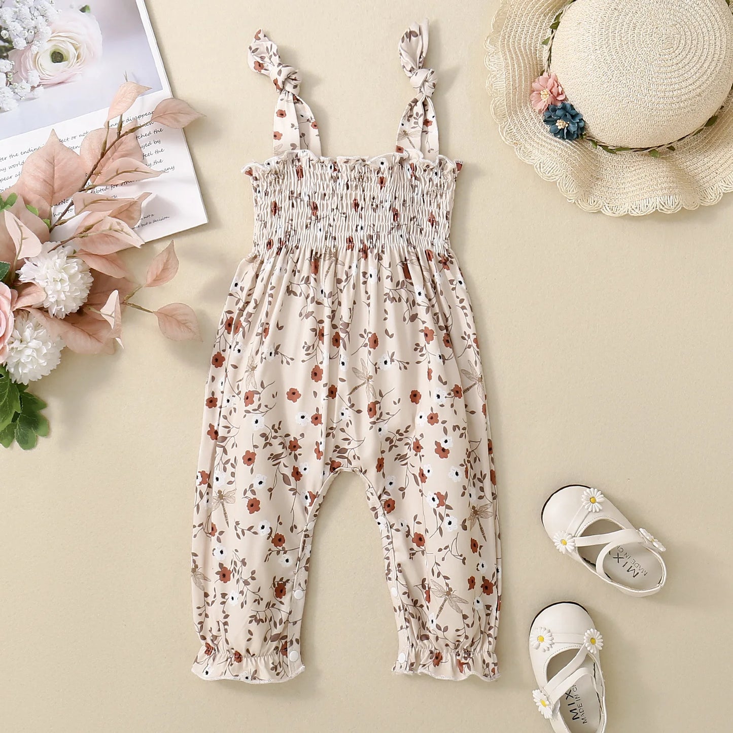 Floral Baby Girls Jumpsuit 🌸