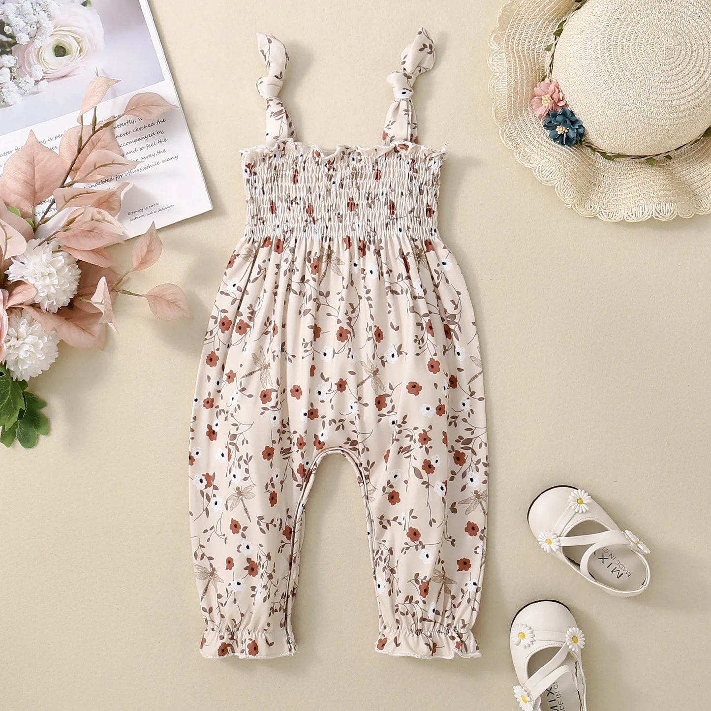 Floral Baby Girls Jumpsuit 🌸