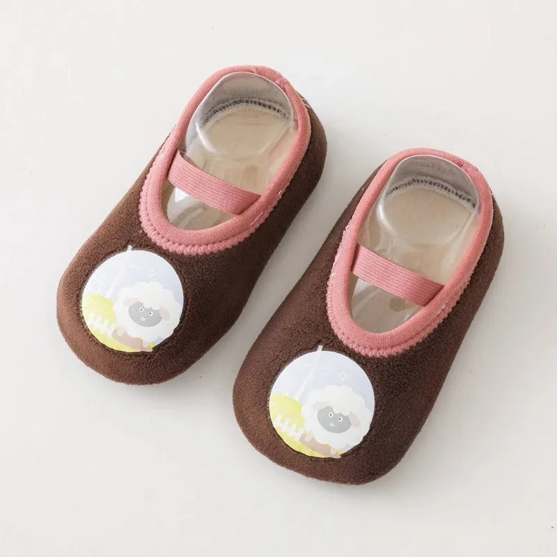 Cute Non-Slip Baby Animal Socks 🐾