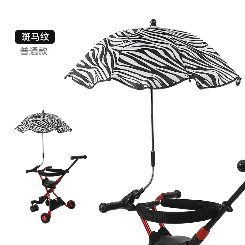☂️ Baby Stroller Umbrella – Adjustable UV Sunshade 🍼