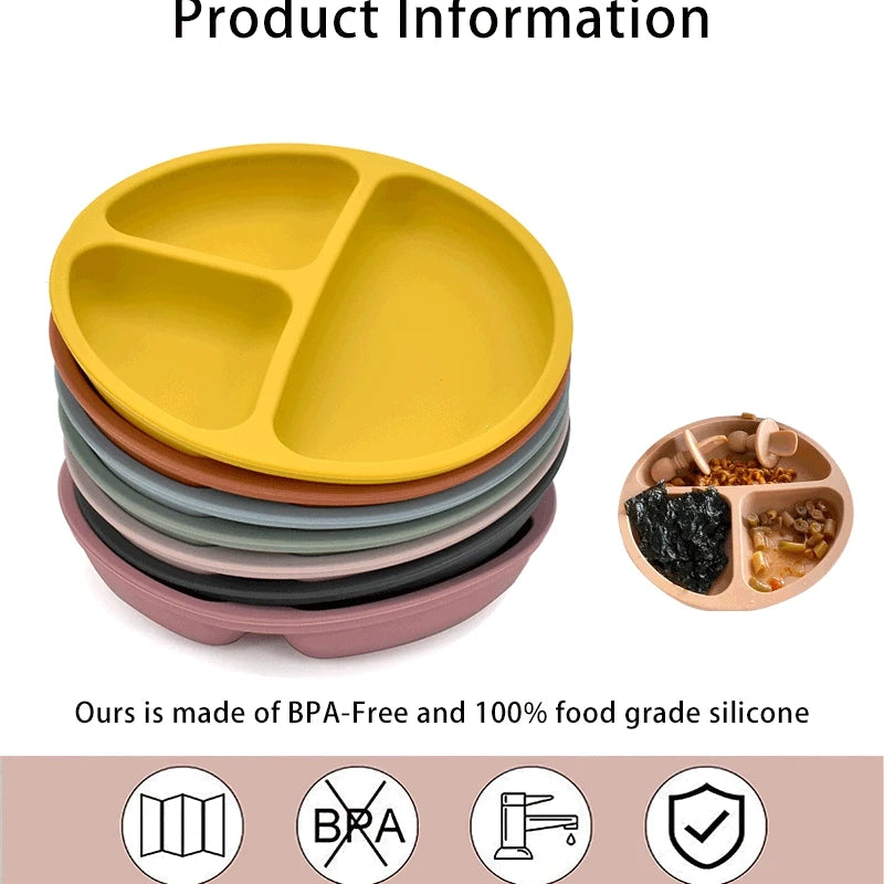 Baby Silicone Feeding Set.
