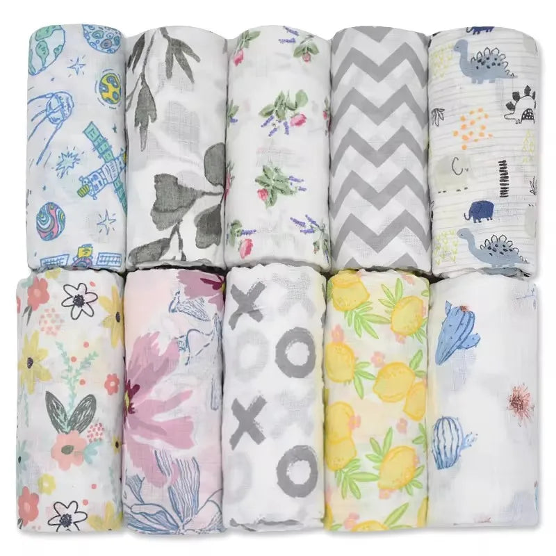 Soft 100% Cotton Baby Swaddle 🐣💛