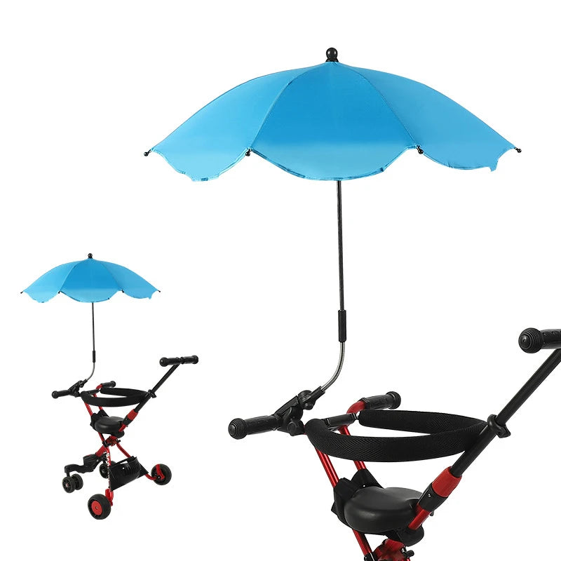 ☂️ Baby Stroller Umbrella – Adjustable UV Sunshade 🍼