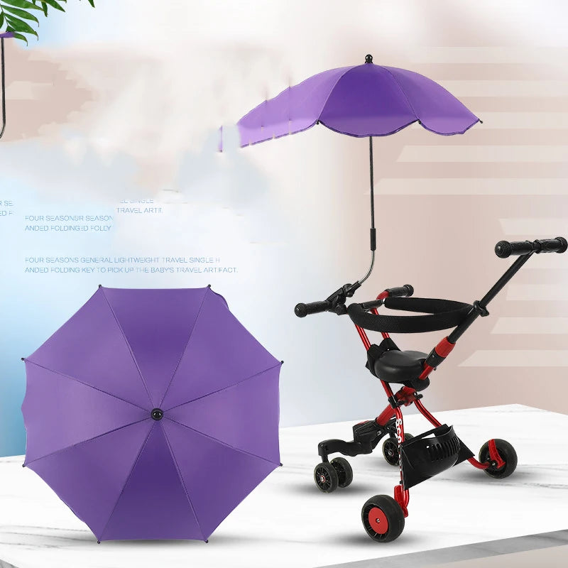 ☂️ Baby Stroller Umbrella – Adjustable UV Sunshade 🍼