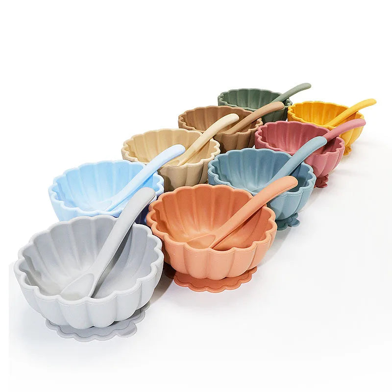 3-Piece Baby Silicone Dinnerware Set 🍽️✨