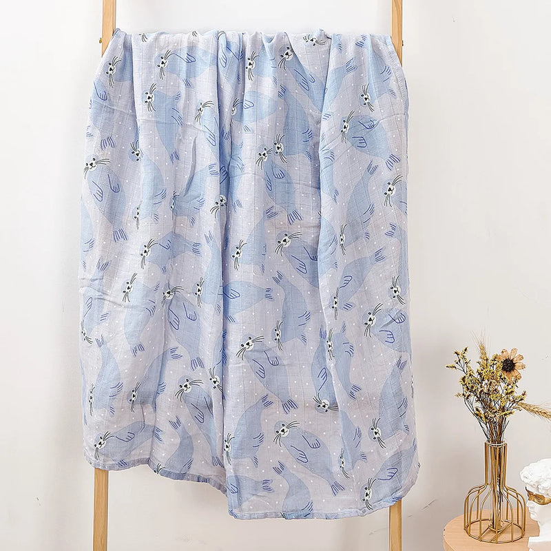 🍼 Baby Bamboo Swaddle – Soft Cozy Wrap 🐻