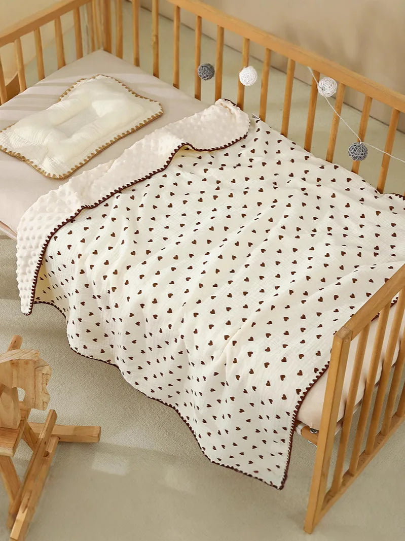 Cute Bear Print Newborn Blanket 🐻💛