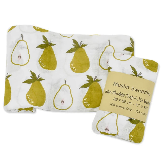 Soft Bamboo-Cotton Baby Swaddle 🌿💛