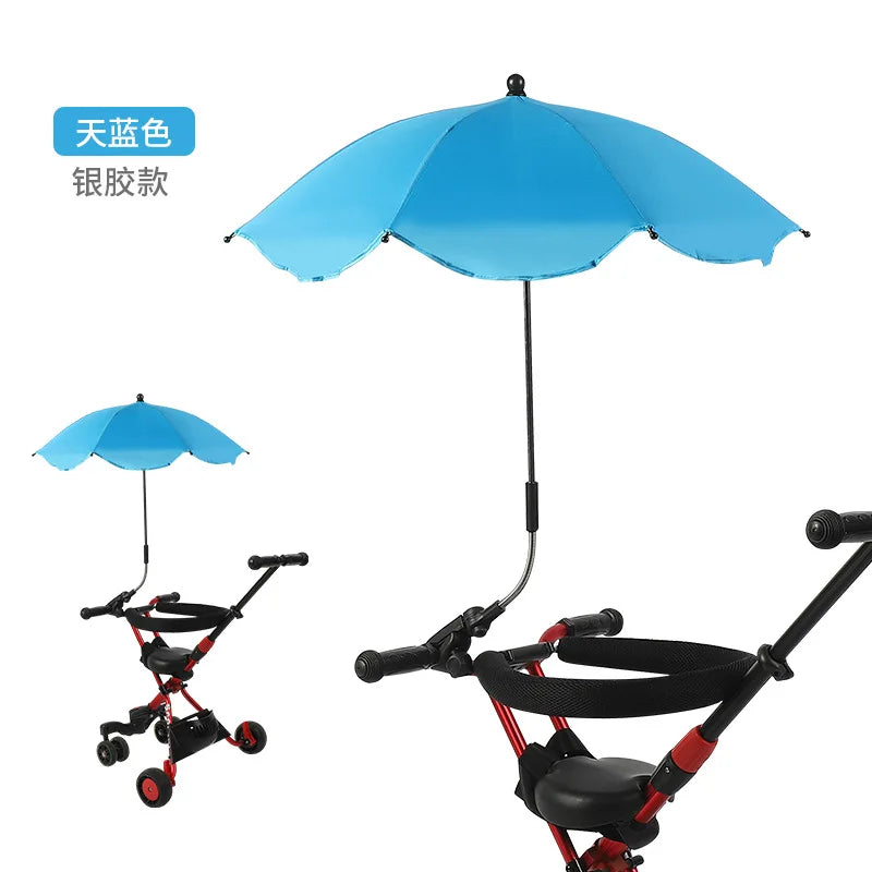☂️ Baby Stroller Umbrella – Adjustable UV Sunshade 🍼