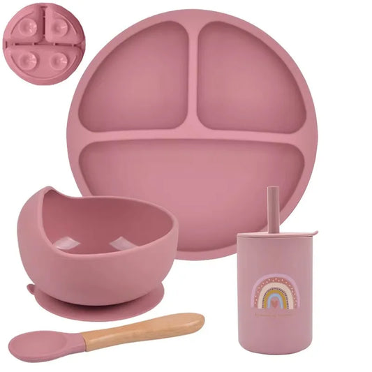 Baby Silicone Feeding Set.