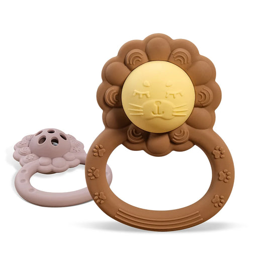 1Pcs Baby Silicone Teether And Rattle Toy BPA Free Rattles Bracelet Cartoon Shape Newborn Baby Montessori Silicone Teething Toys