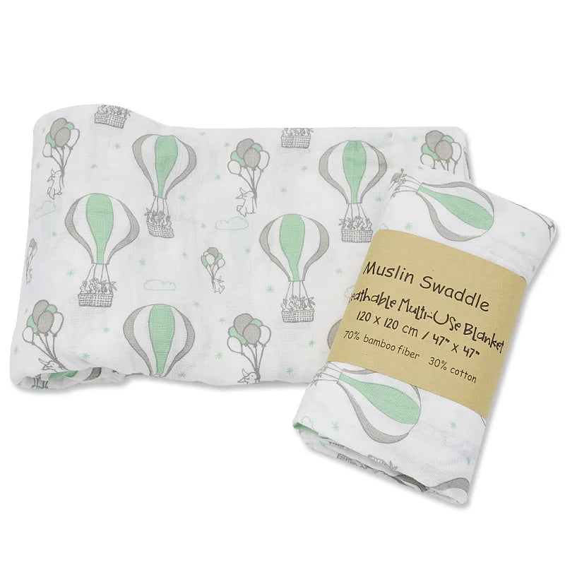 🍼 Baby Bamboo Swaddle – Soft Cozy Wrap 🐻