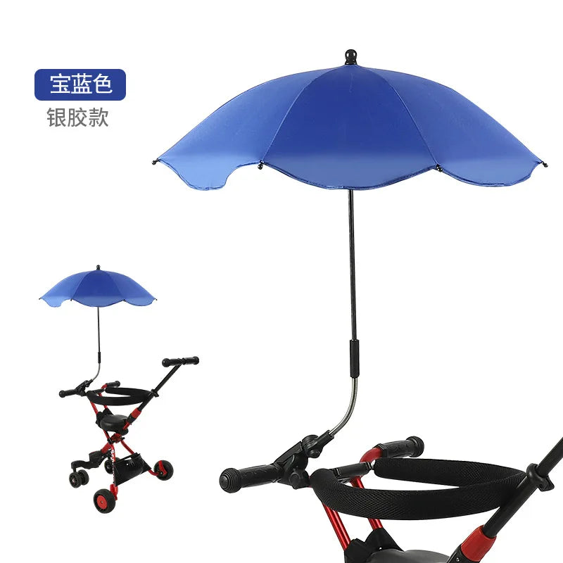 ☂️ Baby Stroller Umbrella – Adjustable UV Sunshade 🍼