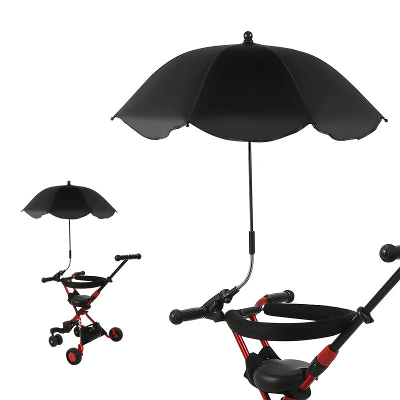 ☂️ Baby Stroller Umbrella – Adjustable UV Sunshade 🍼