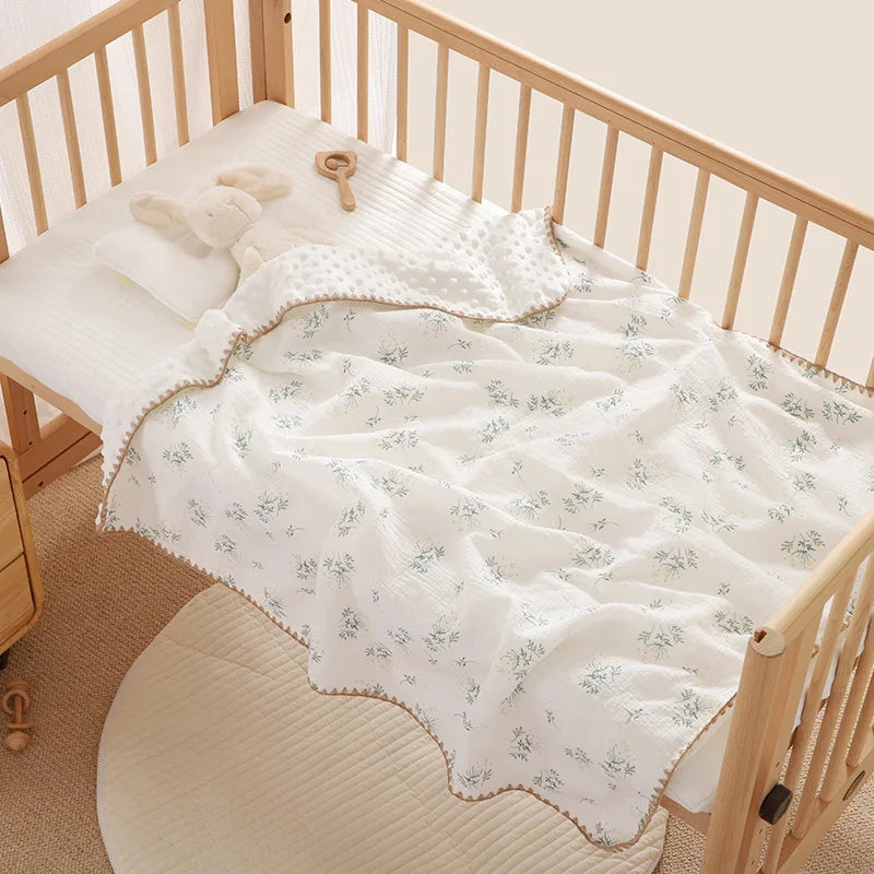 Cute Bear Print Newborn Blanket 🐻💛